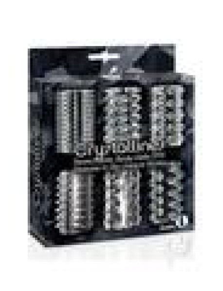 The 9 Crystalline Cock Sleeve 6pk