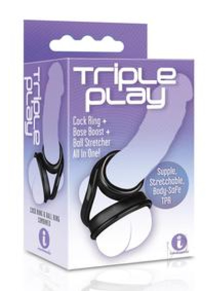 The 9 Triple Ring Cockring