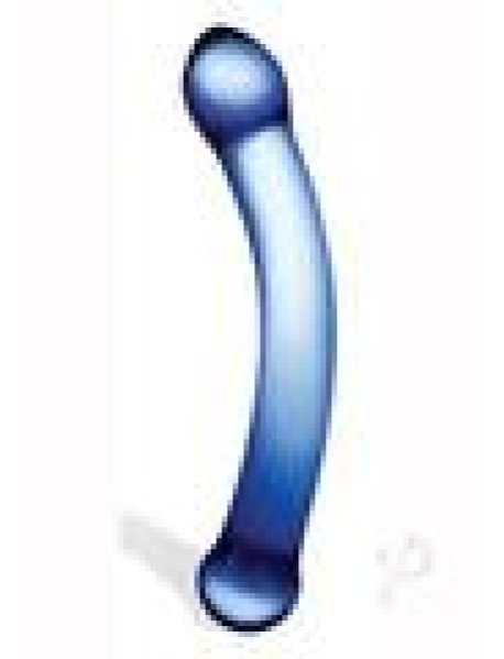 Curved Glass G-spot Dildo Blue 6