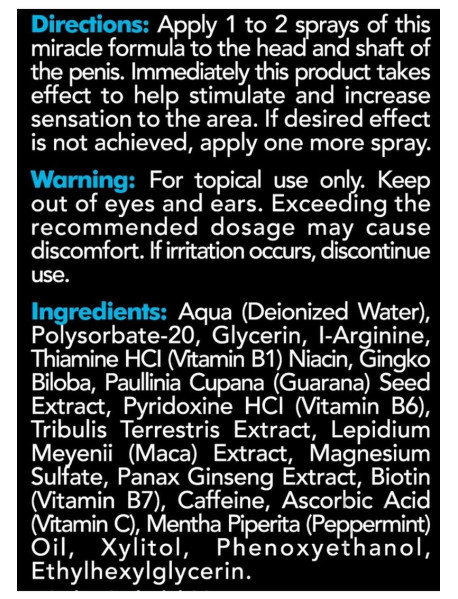 Mansation Male Stimulation Spray 1oz