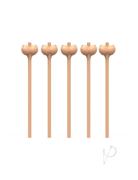 Boobie Straws Flesh 6 Pack