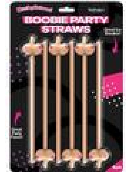 Boobie Straws Flesh 6 Pack