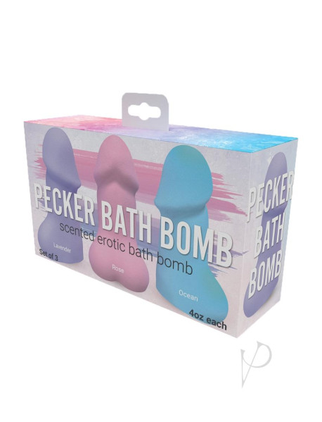 Pecker Bath Bomb 3 Pack Jasmine