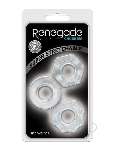 Renegade Chubbies 3pk Clear
