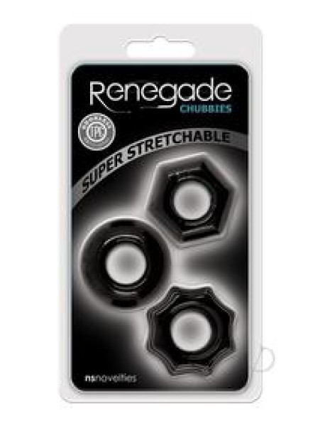 Renegade Chubbies 3pk Black