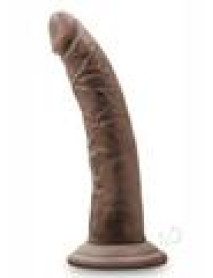 Dr Skin Cock W/suction 7 Chocolate