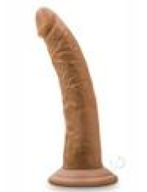 Dr Skin Cock W/suction 7 Mocha