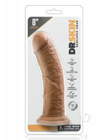 Dr Skin Cock W/suction 8 Mocha