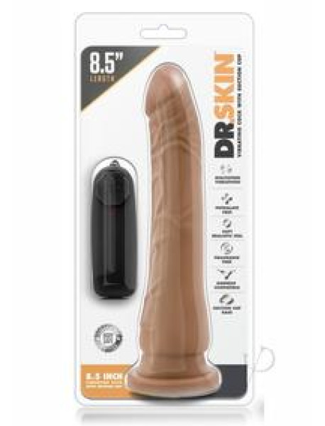 Dr Skin Vibe 8.5 Cock W/suction Mocha