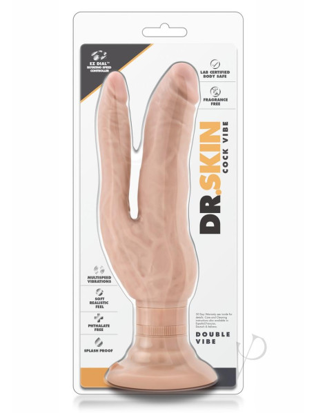 Dr Skin Cock Vibes Double Vibe Beige Dr Skin Cock Vibes Double Vibe Beige