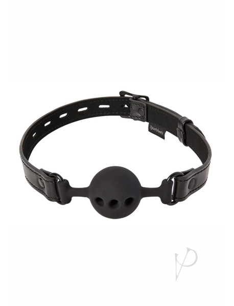 Saffron Breathable Ball Gag Black