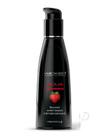 Wicked Aqua Strawberry Lube 4oz