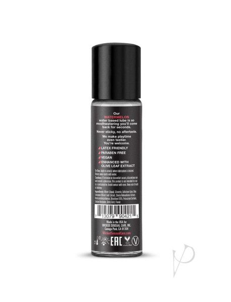Wicked Aqua Watermelon Lube 1oz Wicked Aqua Watermelon Lube 1oz