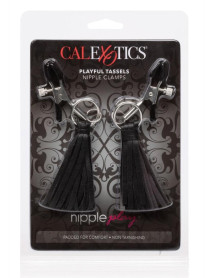 Nipple Play Tassels Nipple Clamp Black