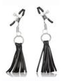 Nipple Play Tassels Nipple Clamp Black