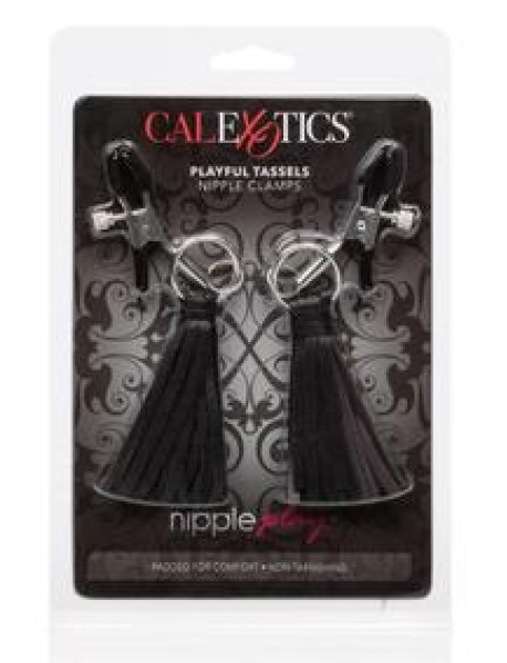 Nipple Play Tassels Nipple Clamp Black