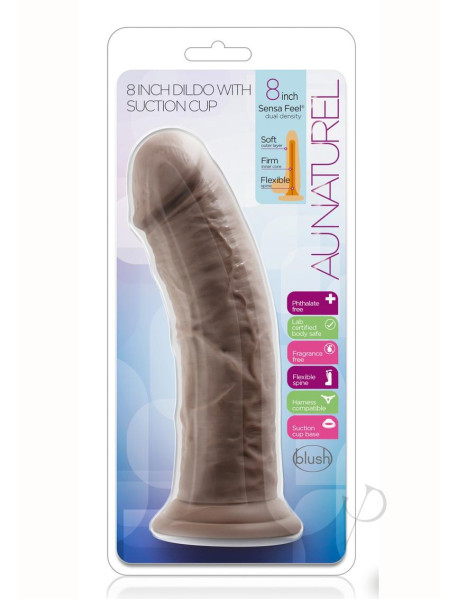 Au Naturel Dildo W/suction 8 Choco