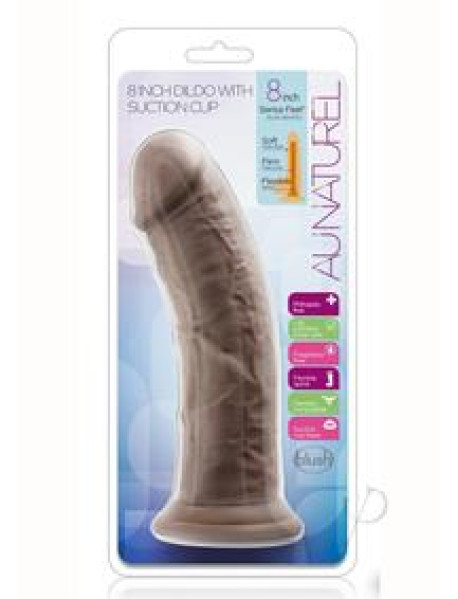 Au Naturel Dildo W/suction 8 Choco