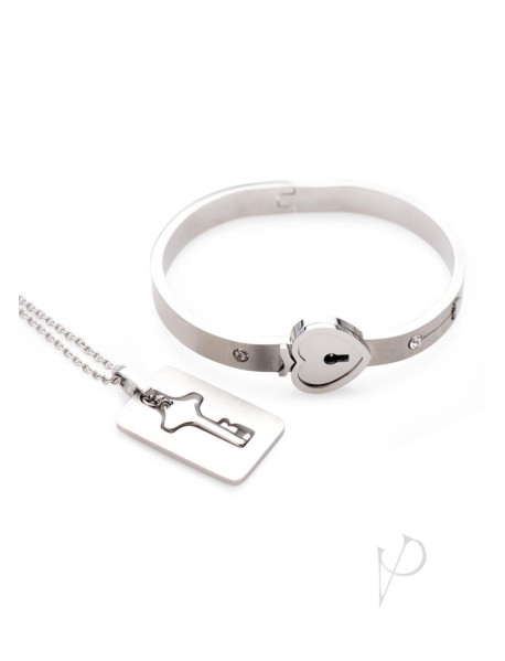 Ms Cuffed Locking Bracelet W/ Neck Key