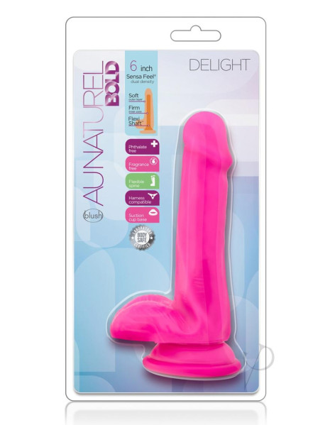Au Naturel Bold Delight Dildo 6 Pink