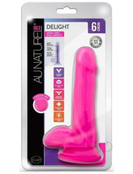 Au Naturel Bold Delight Dildo 6 Pink Au Naturel Bold Delight Dildo 6 Pink