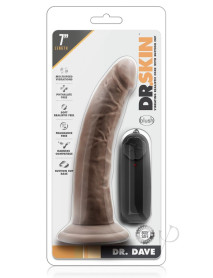 Dr Skin Dr Dave Vibe Cock W/suction Choc
