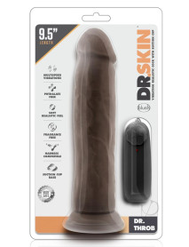 Dr Skin Dr Throb Vibe Cock W/suction Cho