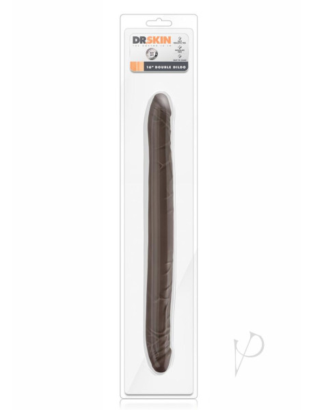 Dr Skin Double Dildo 16 Chocolate