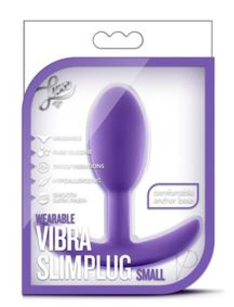 Luxe Wearable Vibra Slim Plug Sm Purp