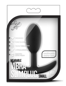 Luxe Wearable Vibra Slim Plug Sm Blk