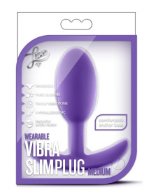 Luxe Wearable Vibra Slim Plug Med Purp