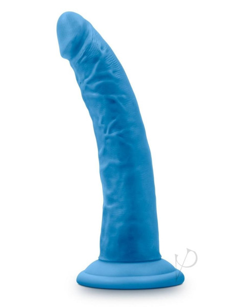 Neo Elite Dd Cock W/suction 7.5 Blue Neo Elite Dd Cock W/suction 7.5 Blue