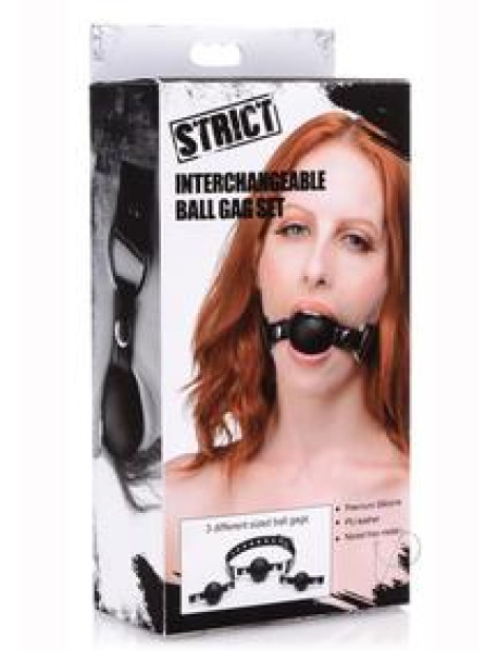 Strict Interchangeable Ball Gag Set