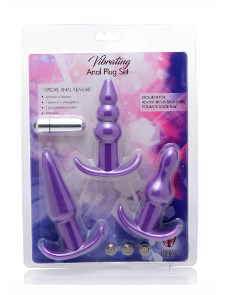 Trinity V 3pc Vib Anl Plg Set Purp(spec) Trinity V 3pc Vib Anl Plg Set Purp(spec)