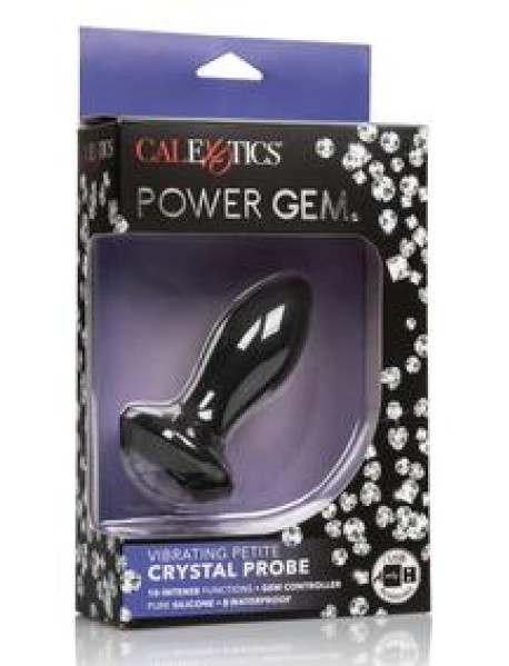 Power Gem Vibe Petite Crystal Probe Blk