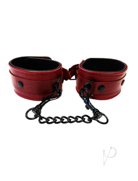 Rouge Anaconda Ankle Cuff Burg/blk