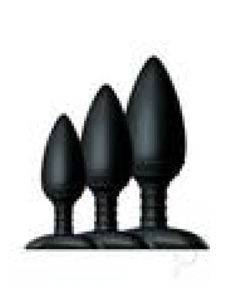 Butt Plug Trio 3 Set Black(spec)