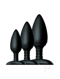 Butt Plug Trio 3 Set Black(spec)