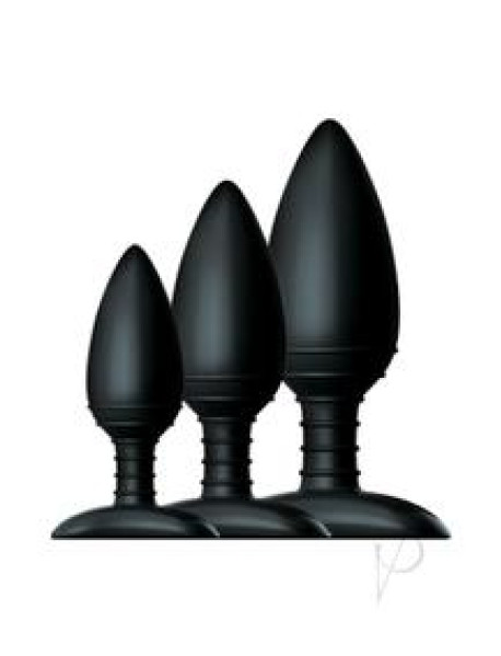 Butt Plug Trio 3 Set Black(spec)