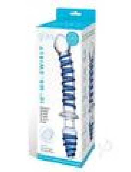 Mr Swirly Dbl End Glass Dildo and Plug 10