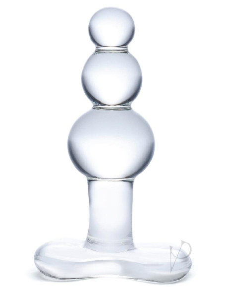 Beaded Glass Butt Plug W/ Base 4
