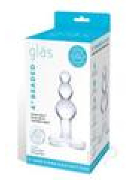 Beaded Glass Butt Plug W/ Base 4