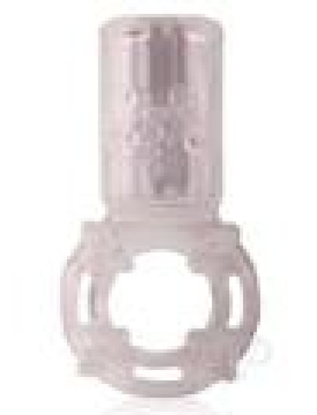 Big Omg Vibrating Ring Clear-individual