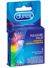 Durex Pleasure Pack 3pk Durex Pleasure Pack 3pk