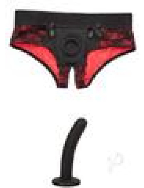 Scandal Crotchless Pegging Panty Set S/m