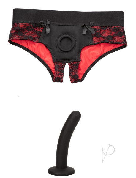 Scandal Crotchless Pegging Panty Set S/m