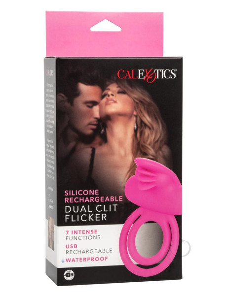 Silicone Recharge Dual Clit Flicker Enh
