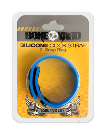 Boneyard Silicone Cock Strap Blue