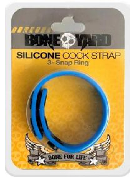 Boneyard Silicone Cock Strap Blue