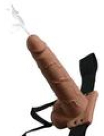 Ff Hollow Squirt Strapon W/balls 7.5 Tn